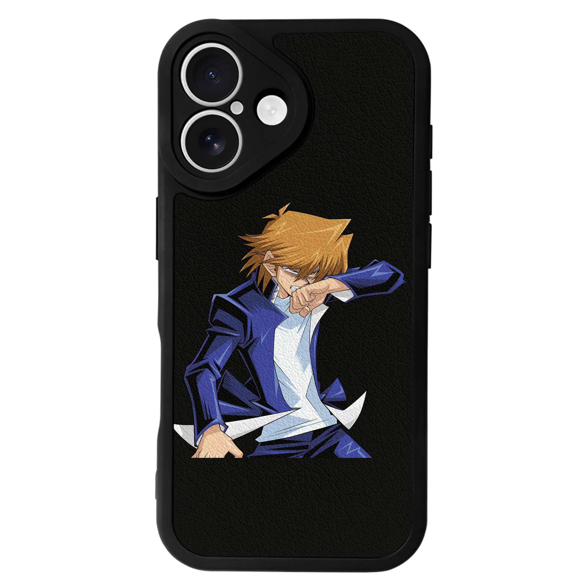 （画像用） 遊☆戯☆王 Yu-Gi-Oh! 【iPhone 16シリーズ対応】シリコンスマホケース（レザー調） 材質：シリコン